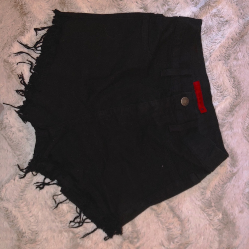 Super high waisted frayed shorts